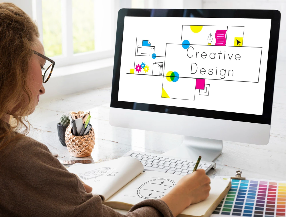 UI UX design workspace
